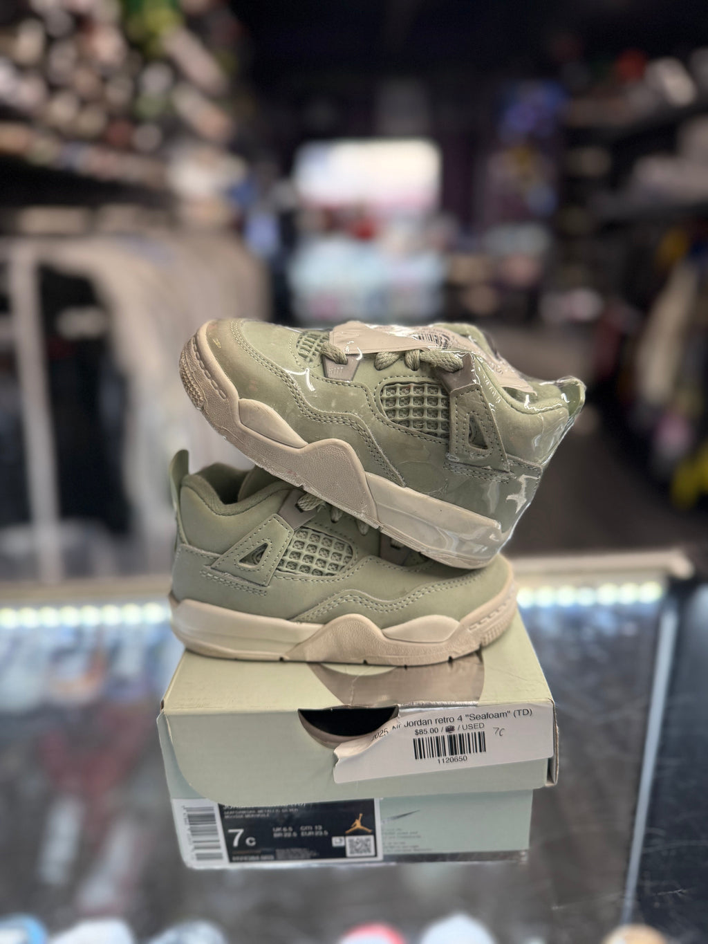 2025 Air Jordan retro 4 "Seafoam" (TD)