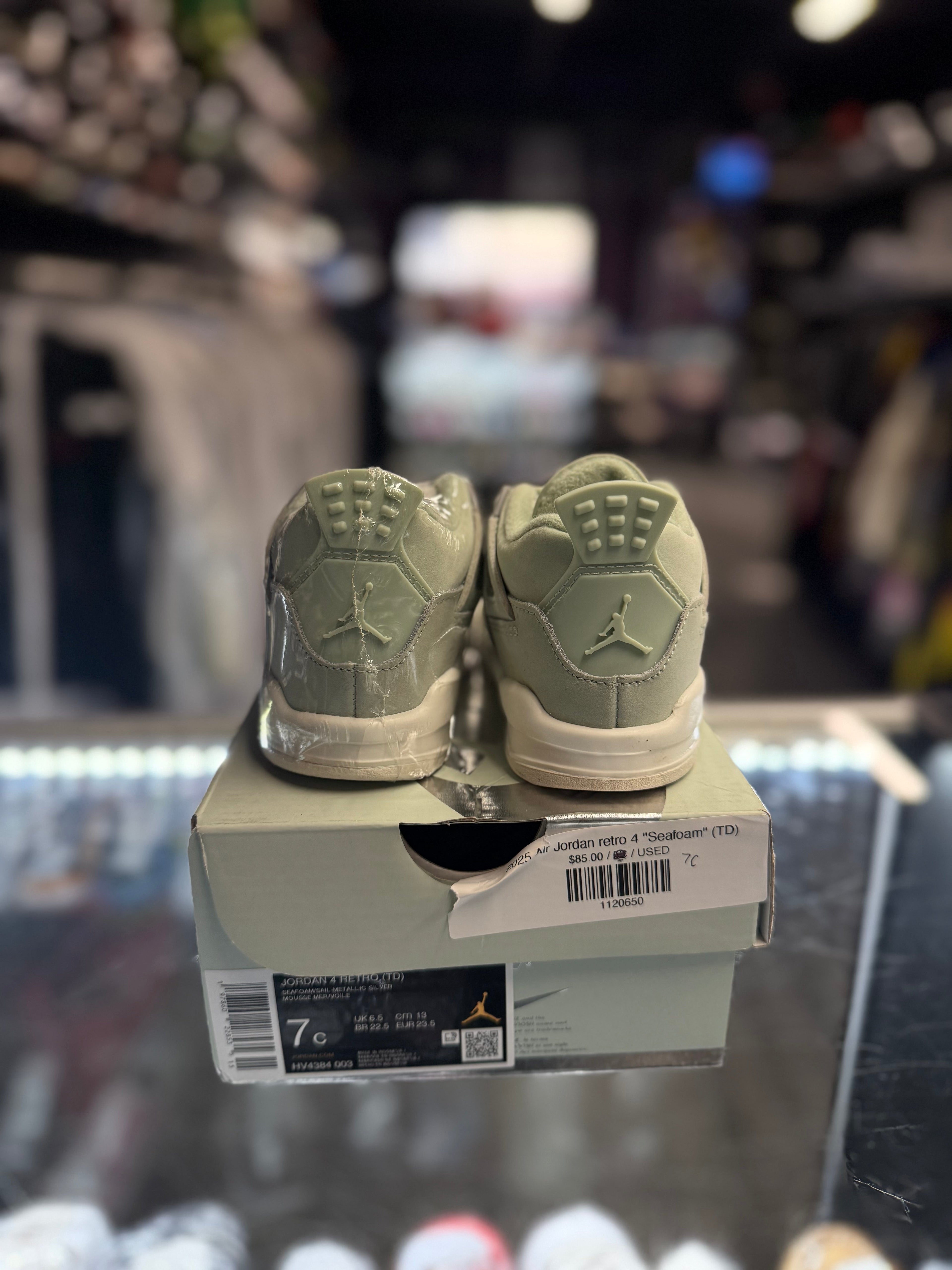 2025 Air Jordan retro 4 "Seafoam" (TD)