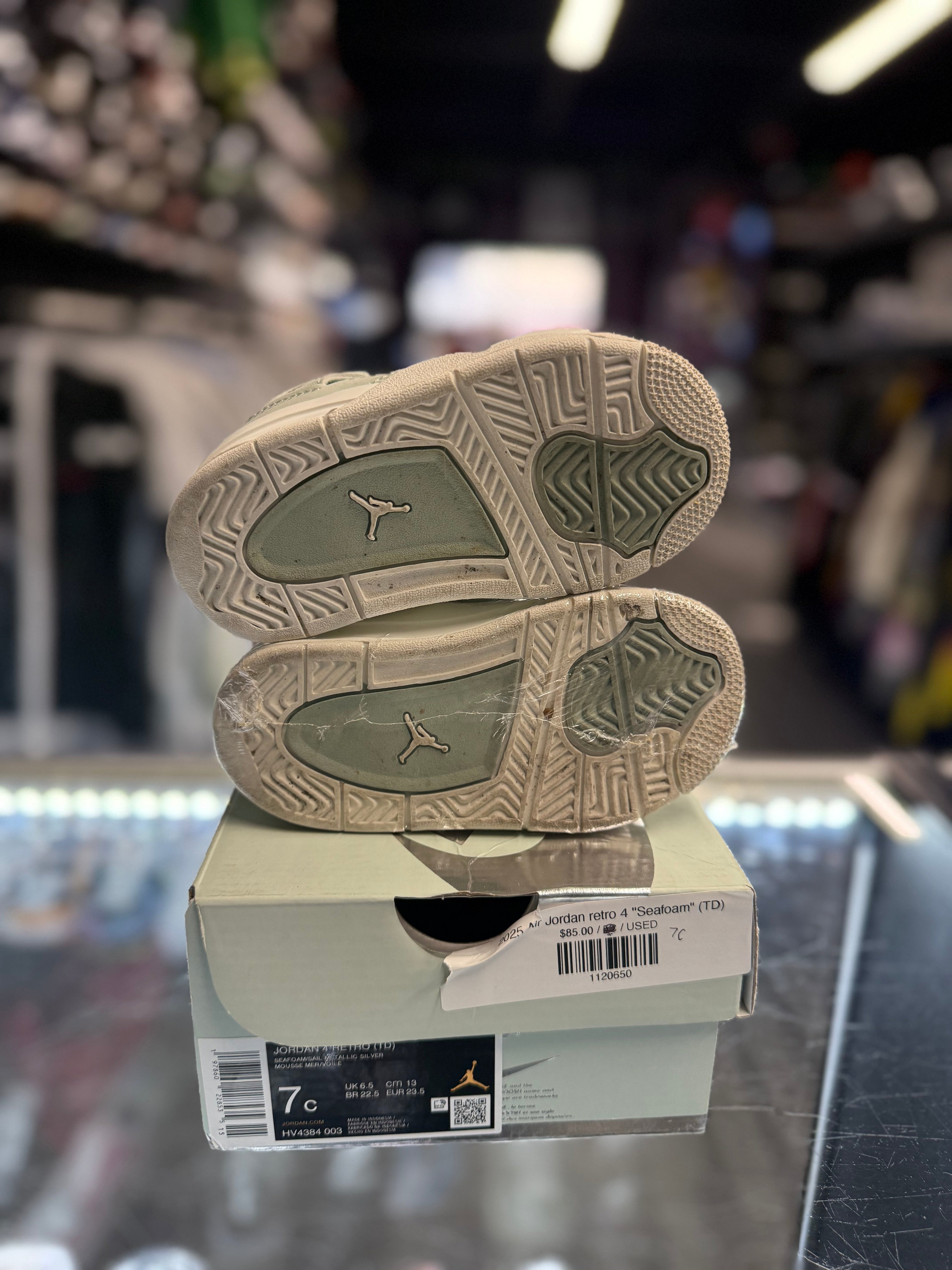2025 Air Jordan retro 4 "Seafoam" (TD)