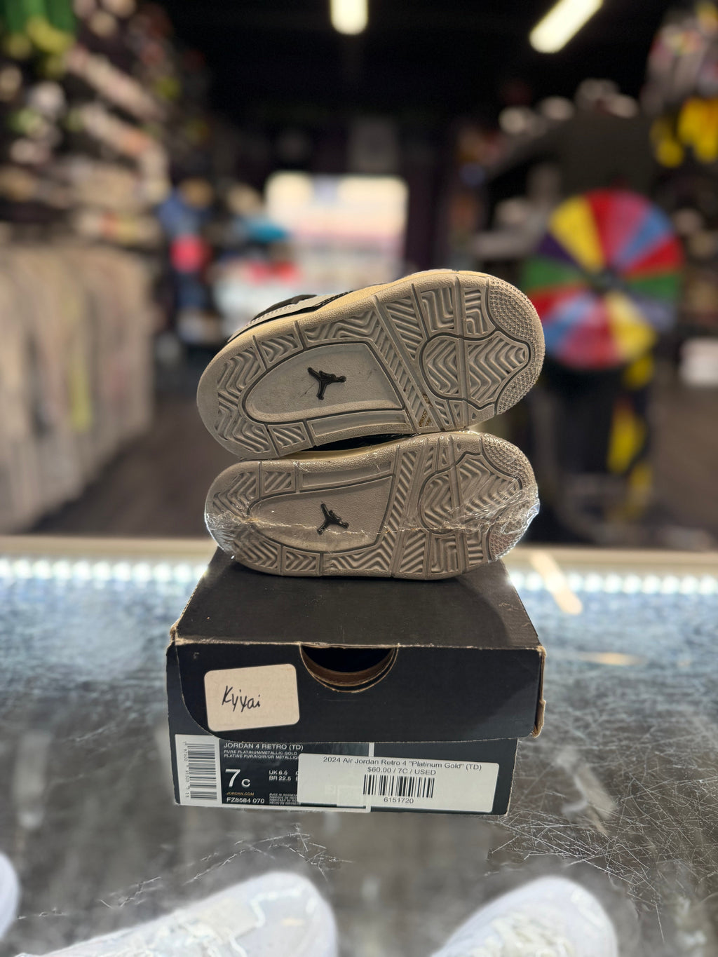 2024 Air Jordan Retro 4 "Platinum Gold" (TD)