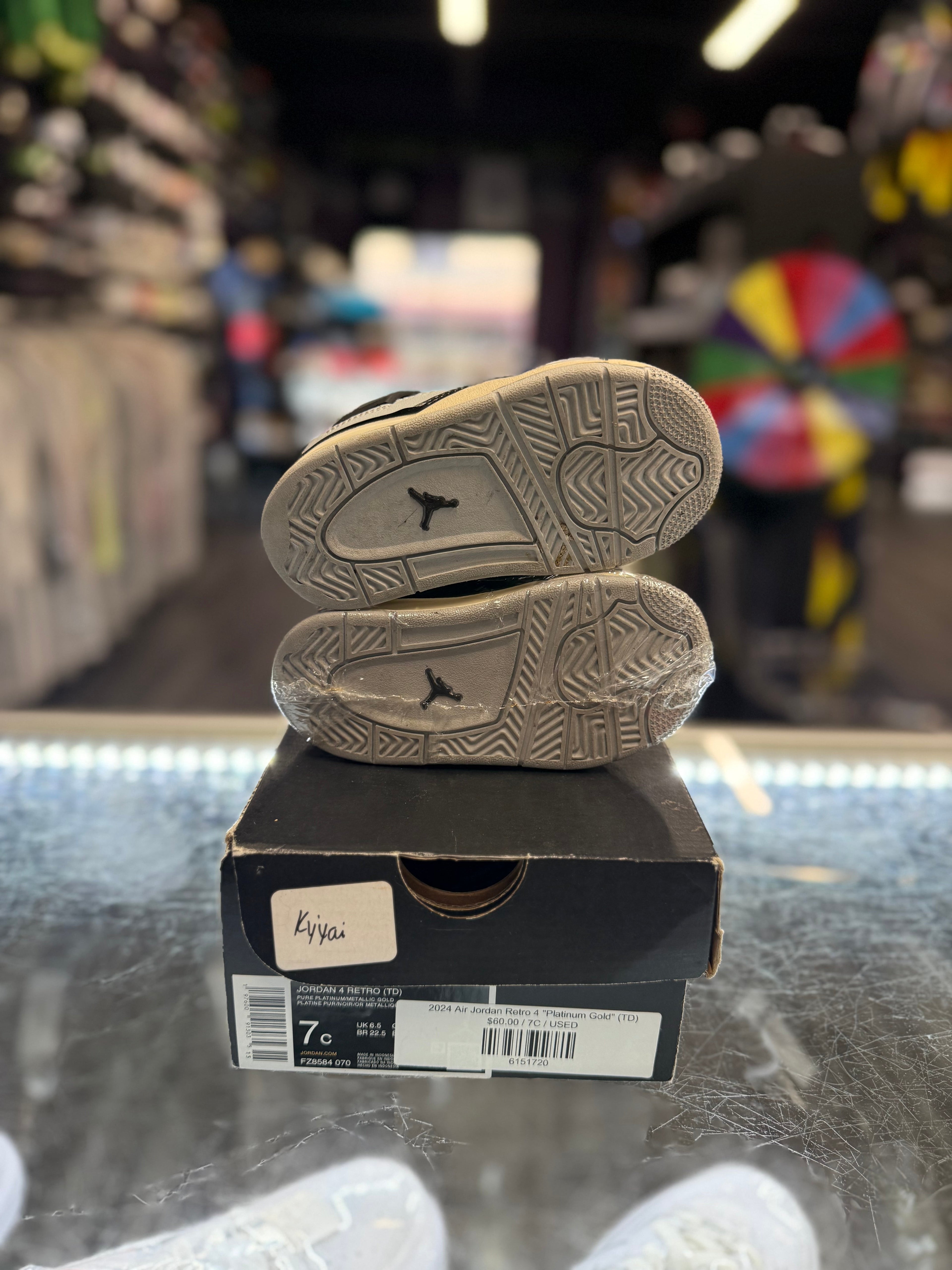 2024 Air Jordan Retro 4 "Platinum Gold" (TD)