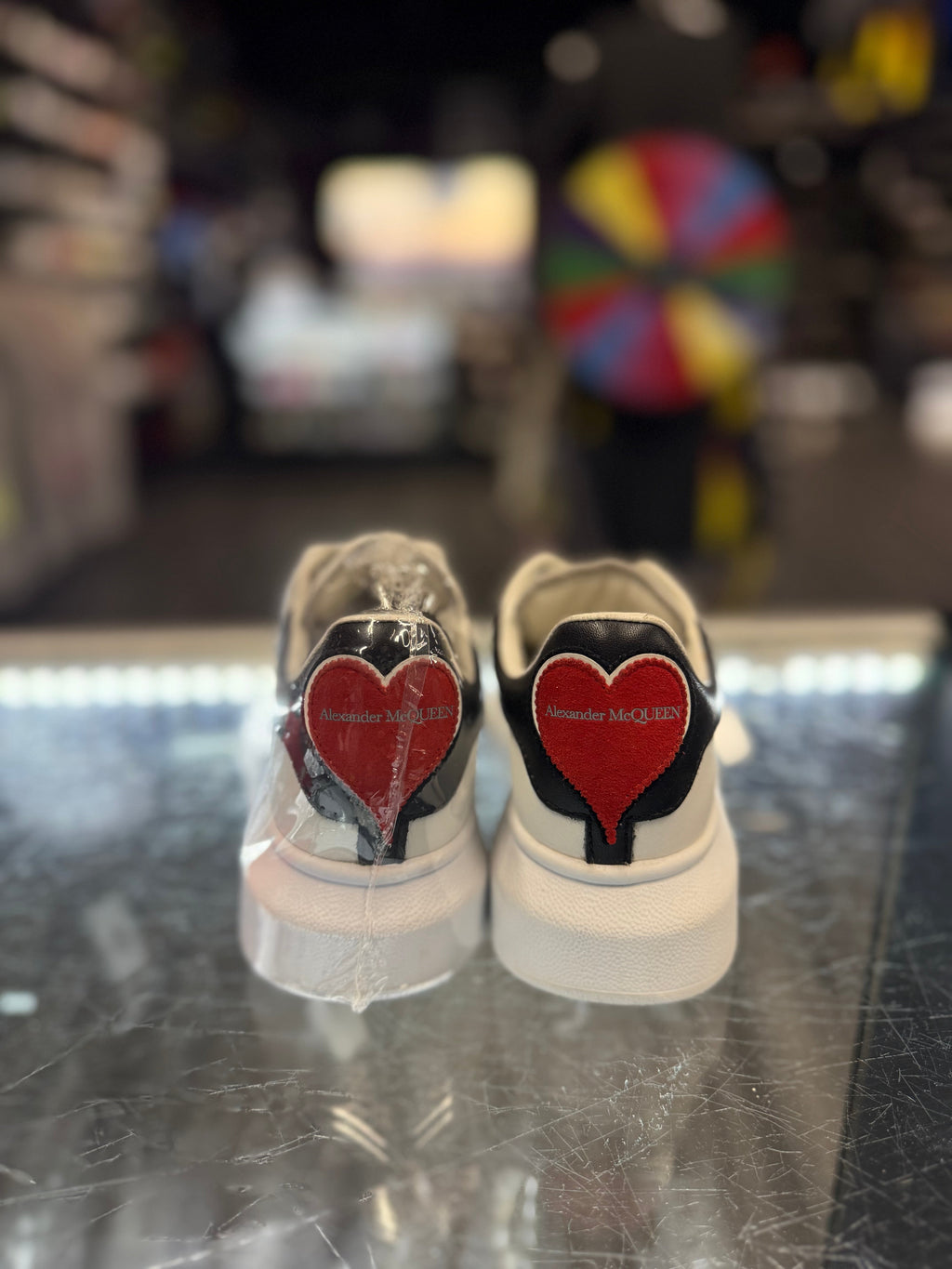 Alexander McQueen Oversized Sneaker "White Black Red"