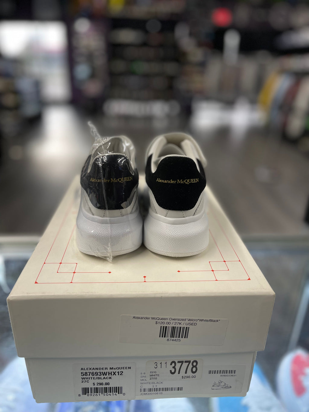 Alexander McQueen Oversized Velcro"White/Black"