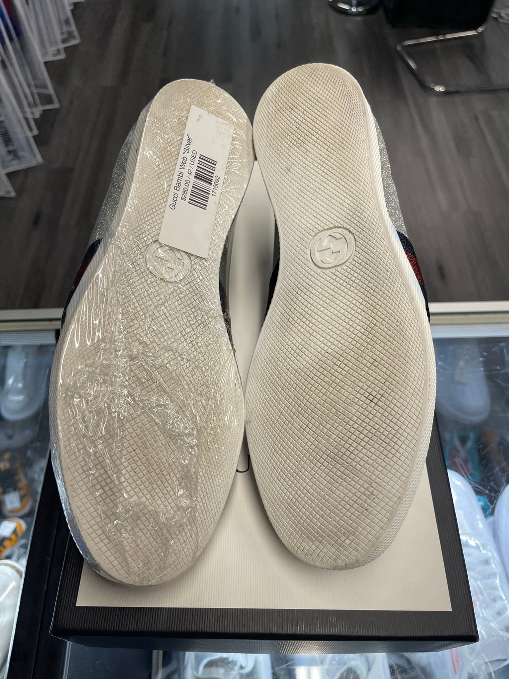 Gucci Bambi Web "Silver"