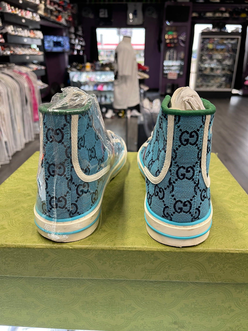 Gucci Tennis 1977 High Top Sneaker "Blue"