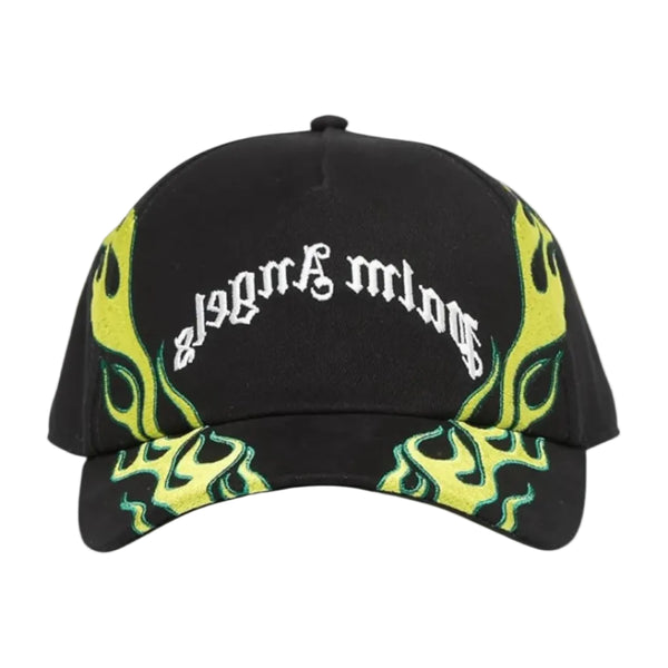 Palm Angels Flame Hat "Black/Green"