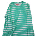 SUPREME L/S GREEN/WHITE STRIPPED