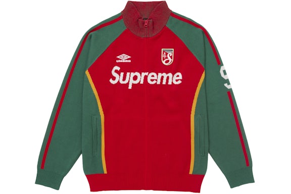Supreme Umbro Zip Up Sweater "Red"