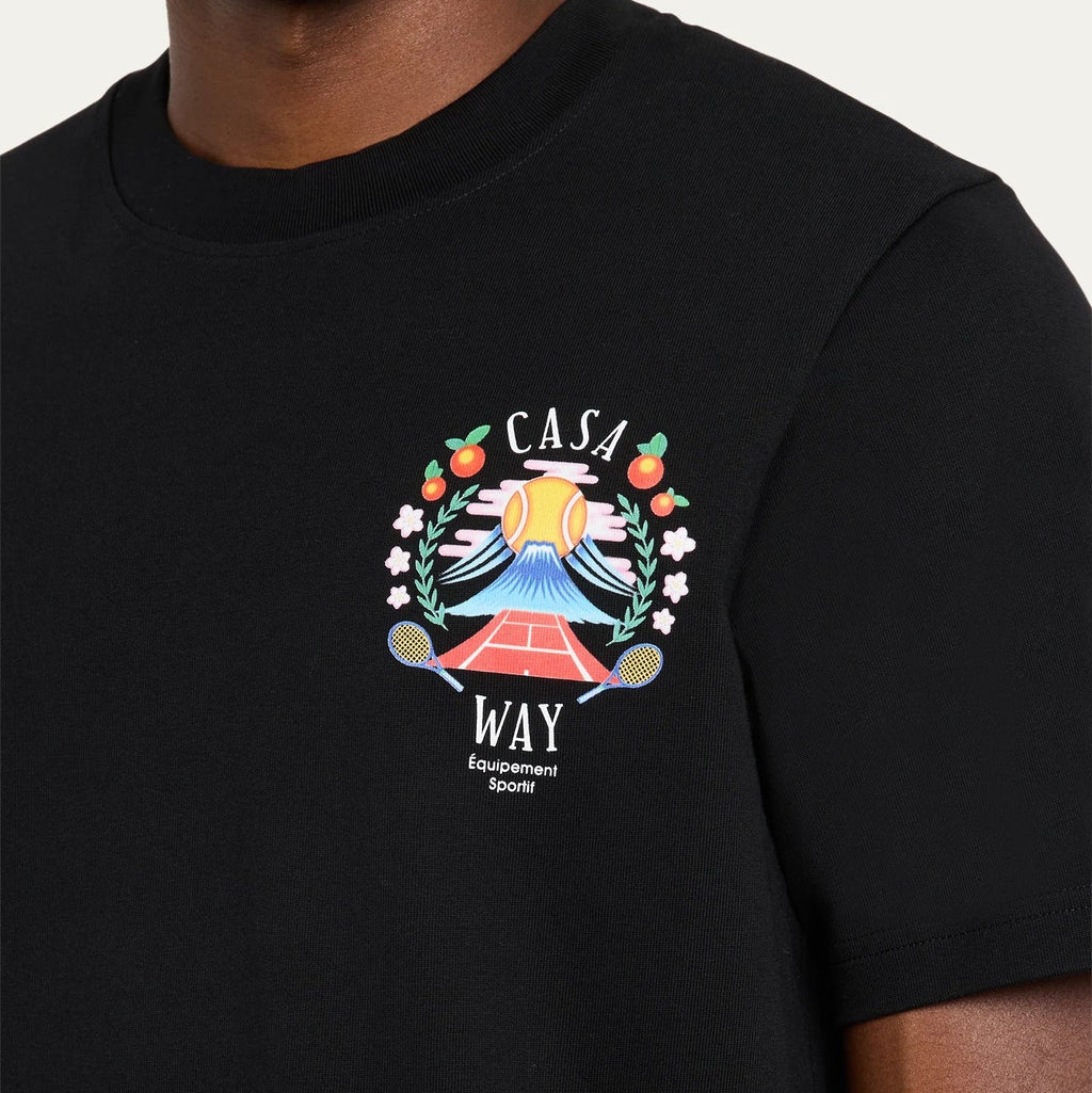 Casablanca Tee "Casa Way Mountain - Black"
