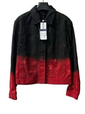 Louis Vuitton Red Gradient Monogram Denim Jacket