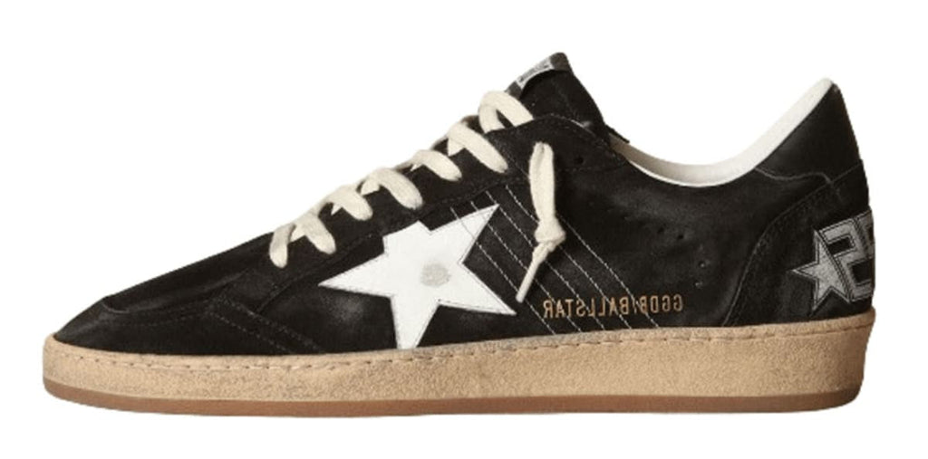 Golden Goose Ball Star Sneaker "Black Suede White Leather Star"