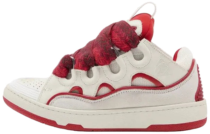 Lanvin Curb Sneaker "White/Red"