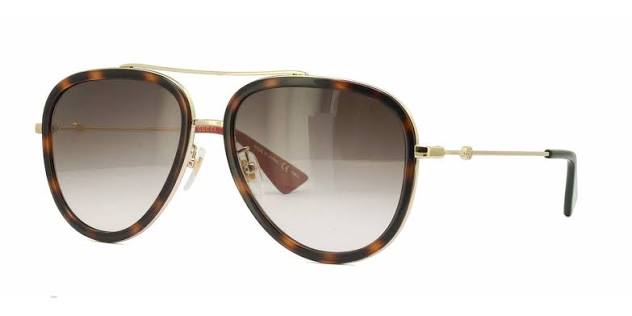 Gucci GG0062S Aviator-style "Gold Tone"