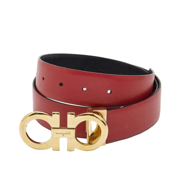 Ferragamo Belt "Black/Red Reversible