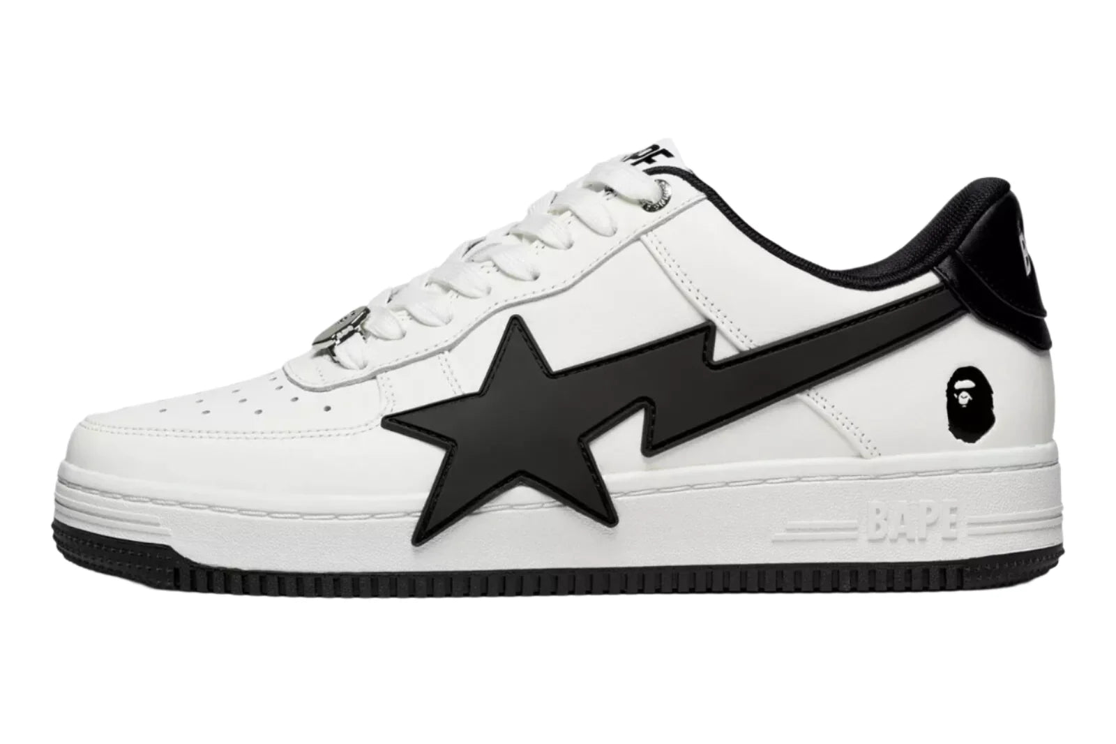 Bape Sta Low  "White/Black"