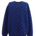 Louis Vuitton Damiere Monogram Sweatshirt "blue"